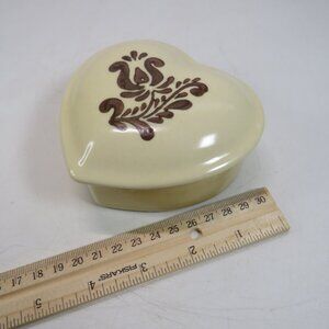 Vintage Pfaltzgraff "Village" Heart-Shaped Trinket Box